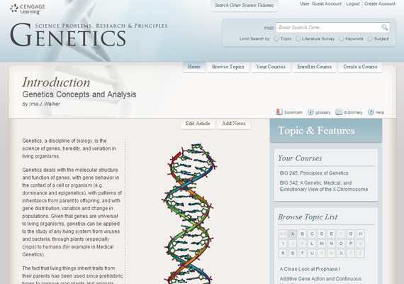 Cengage, clickable prototype, Photoshop, Balsamiq (2012)