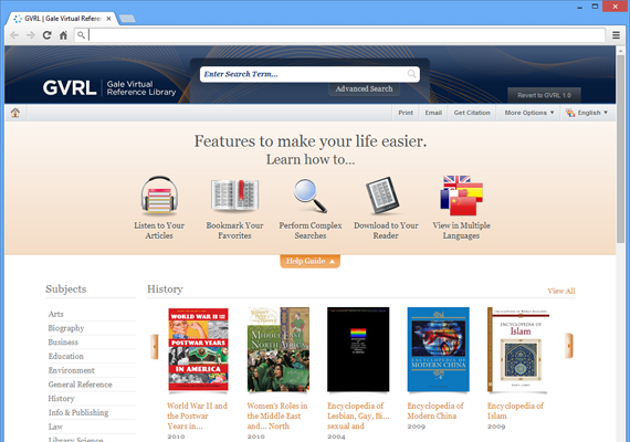 Cengage, online academic reference library, CSS, XHTML, WCAG 2/508 compliant, internationalization in 12 languages, Linux Eclipse using Java Development Kit and Apache Subversion (2010)