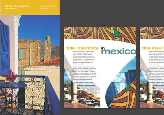 Stewart Title, 4x9 6-panel tri-fold brochure, Photoshop, Illustrator, InDesign (2003)
