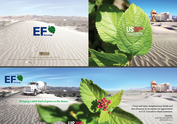 US Concrete, convention event invitation, InDesign, Illustrator, Photoshop (2007)
